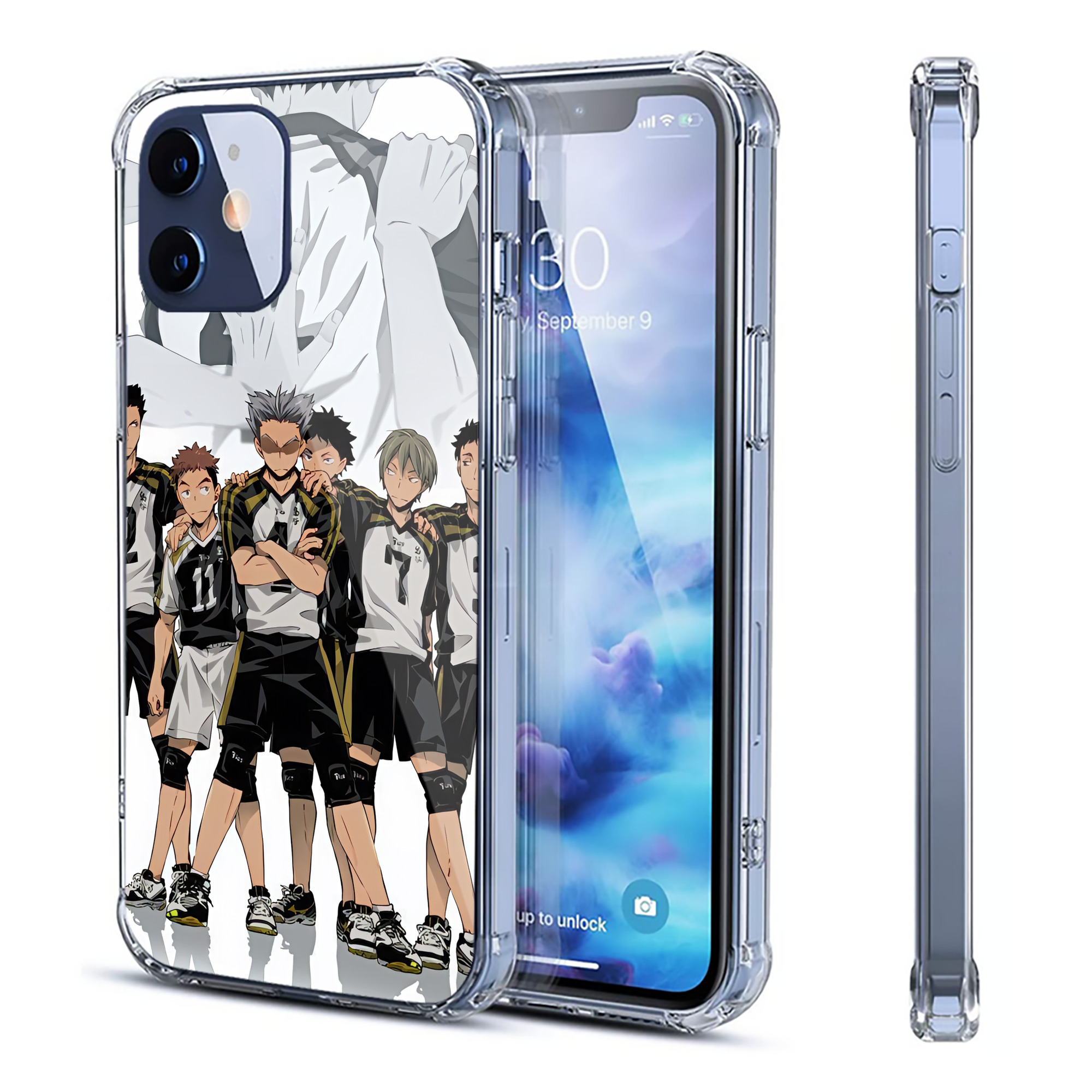 （画像用） ハイキュー!! Haikyu!! 【iPhone 12シリーズ対応】透明スマホケース（クリアソフトケース）